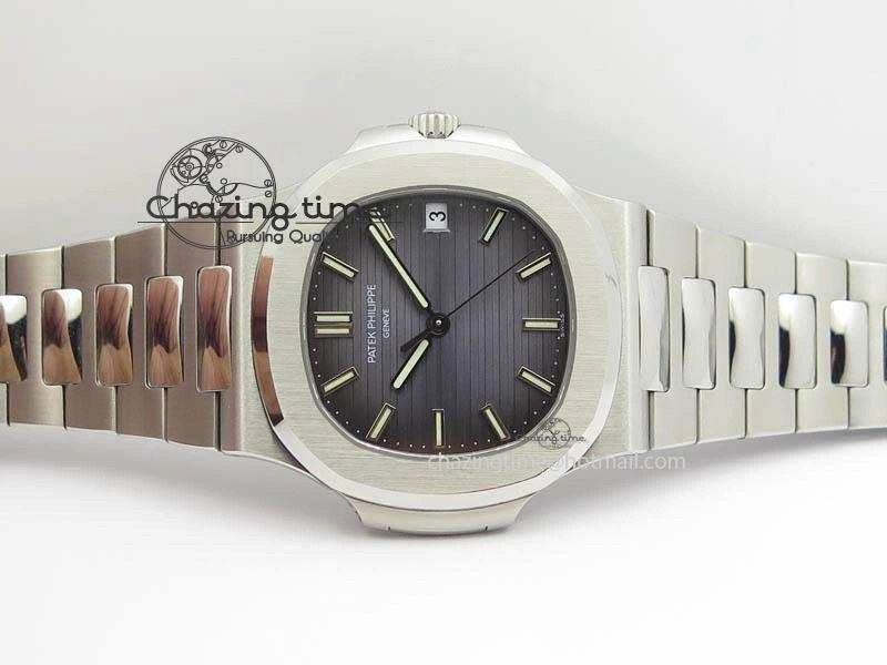 Nautilus Jumbo 5711 PF 1:1 Best Version Gray Dial On SS Bracelet A324 Clone