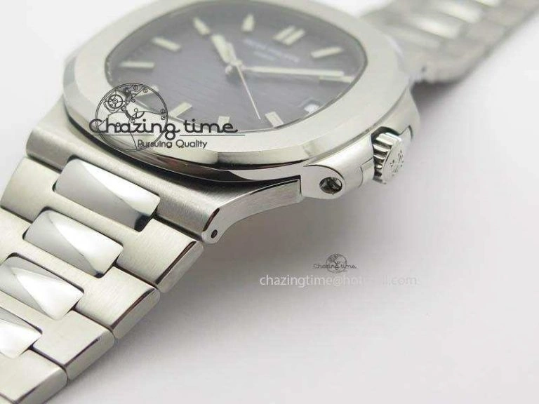 Nautilus Jumbo 5711 PF 1:1 Best Version Gray Dial On SS Bracelet A324 Clone