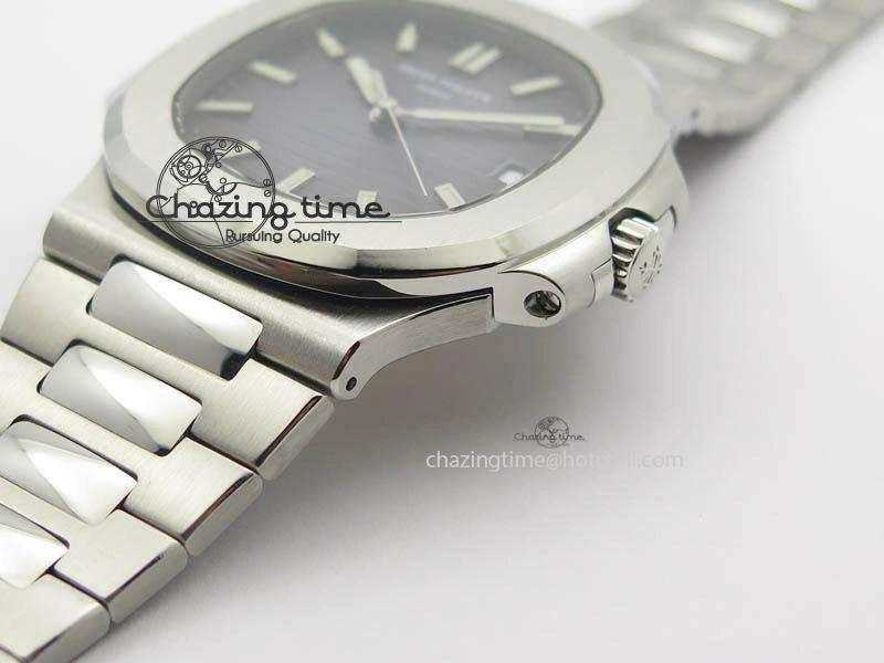 Nautilus Jumbo 5711 PF 1:1 Best Version Gray Dial On SS Bracelet A324 Clone