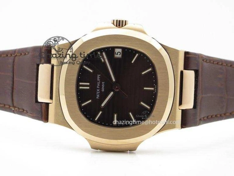 Nautilus Jumbo 5711 RG BP-Maker V2 Edition Brown Dial On Brown Leather Strap MIYOTA 9015 PP324CS