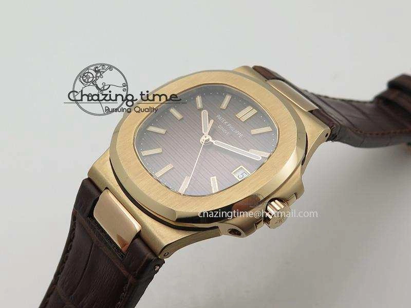 Nautilus Jumbo 5711 RG BP-Maker V2 Edition Brown Dial On Brown Leather Strap MIYOTA 9015 PP324CS