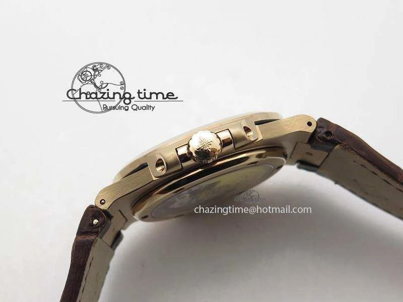Nautilus Jumbo 5711 RG BP-Maker V2 Edition Brown Dial On Brown Leather Strap MIYOTA 9015 PP324CS