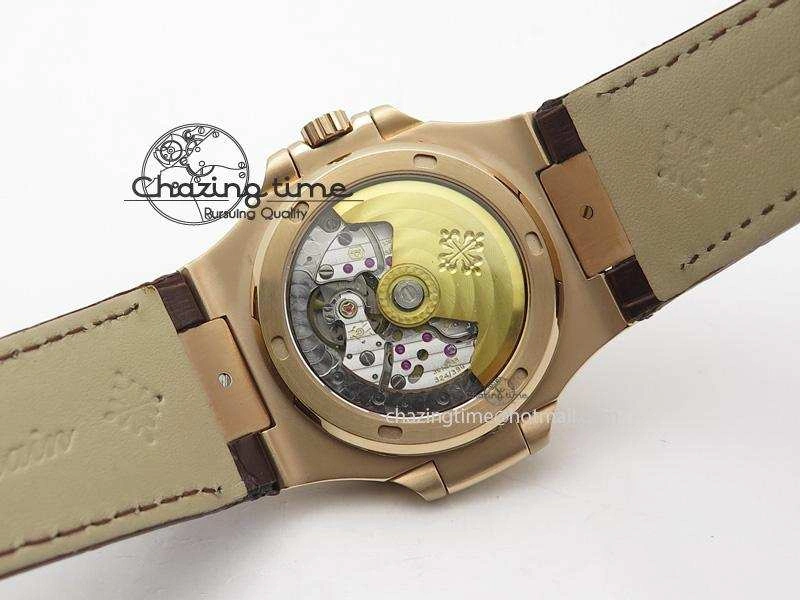 Nautilus Jumbo 5711 RG BP-Maker V2 Edition Brown Dial On Brown Leather Strap MIYOTA 9015 PP324CS