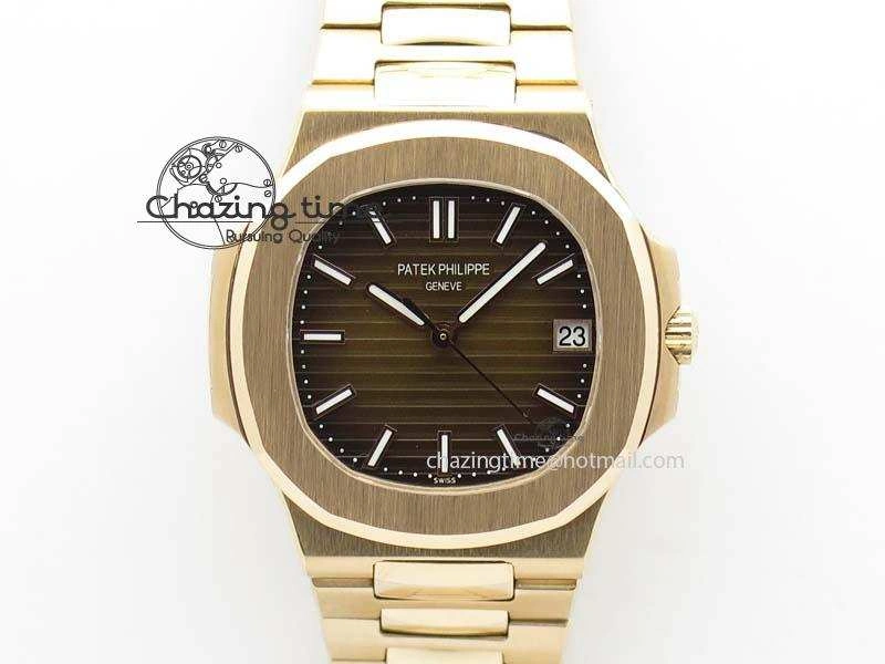 Nautilus Jumbo 5711 RG JJF Best Version Brown Dial On RG Bracelet A324CS