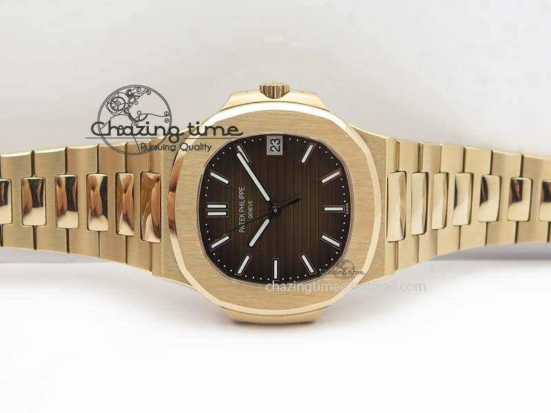 Nautilus Jumbo 5711 RG JJF Best Version Brown Dial On RG Bracelet A324CS