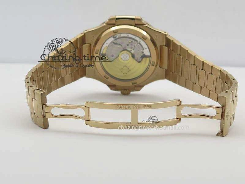 Nautilus Jumbo 5711 RG JJF Best Version Brown Dial On RG Bracelet A324CS