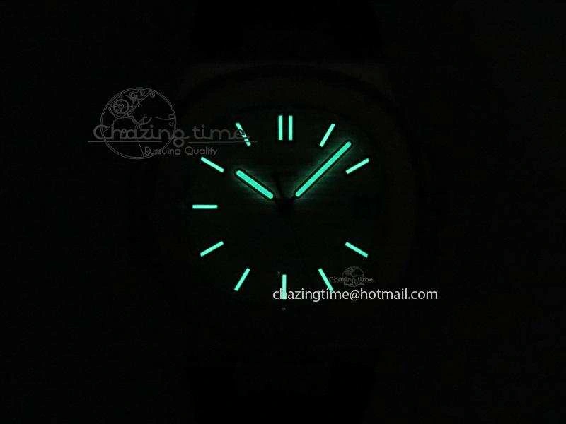 Nautilus Jumbo 5711 SS BP-Maker V2 Edition White Dial On Black Leather Strap MIYOTA 9015 PP324CS