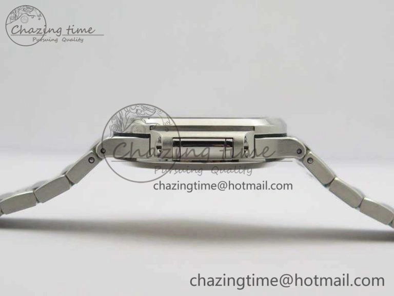 Nautilus Jumbo Ladies 7018 PF 1:1 Best Edition Gray Textured Dial On SS Bracelet A324 Clone