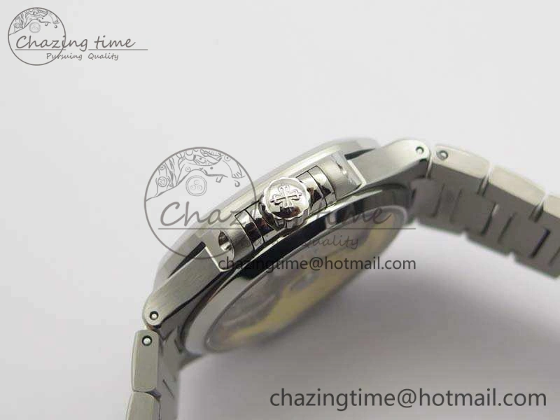 Nautilus Jumbo Ladies 7018 PF 1:1 Best Edition Gray Textured Dial On SS Bracelet A324 Clone