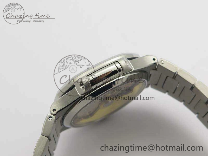 Nautilus Jumbo Ladies 7018 PF 1:1 Best Edition Gray Textured Dial On SS Bracelet A324 Clone