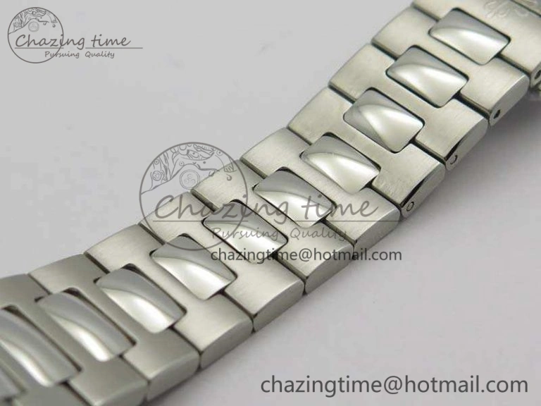Nautilus Jumbo Ladies 7018 PF 1:1 Best Edition Gray Textured Dial On SS Bracelet A324 Clone
