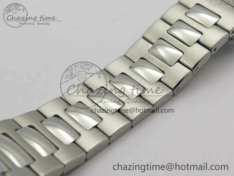 Nautilus Jumbo Ladies 7018 PF 1:1 Best Edition Gray Textured Dial On SS Bracelet A324 Clone