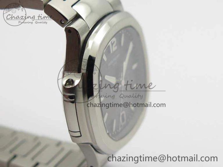 Nautilus Jumbo Ladies 7018 PF 1:1 Best Edition Gray Textured Dial On SS Bracelet A324 Clone