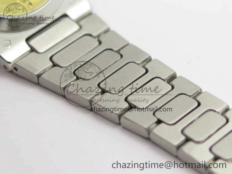 Nautilus Jumbo Ladies 7021 SS Full Paved Diamonds On Diamonds Plated SS Bracelet MIYOTA 9015