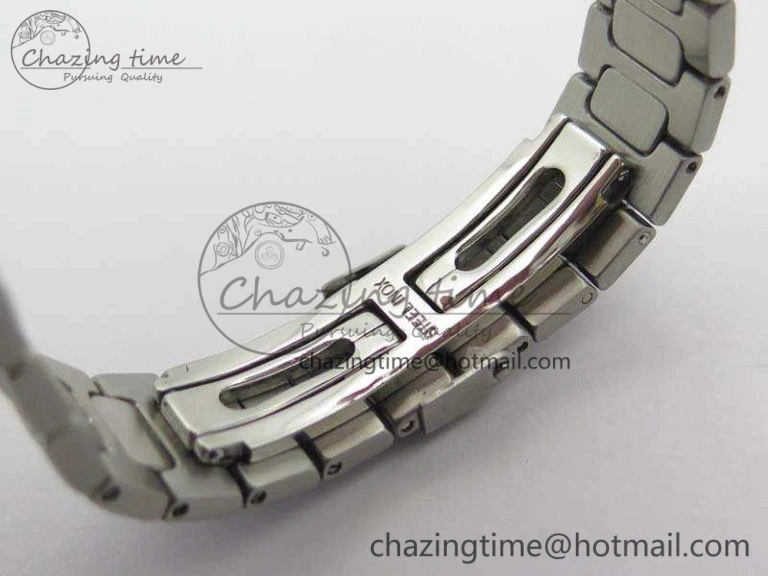 Nautilus Jumbo Ladies 7021 SS Full Paved Diamonds On Diamonds Plated SS Bracelet MIYOTA 9015