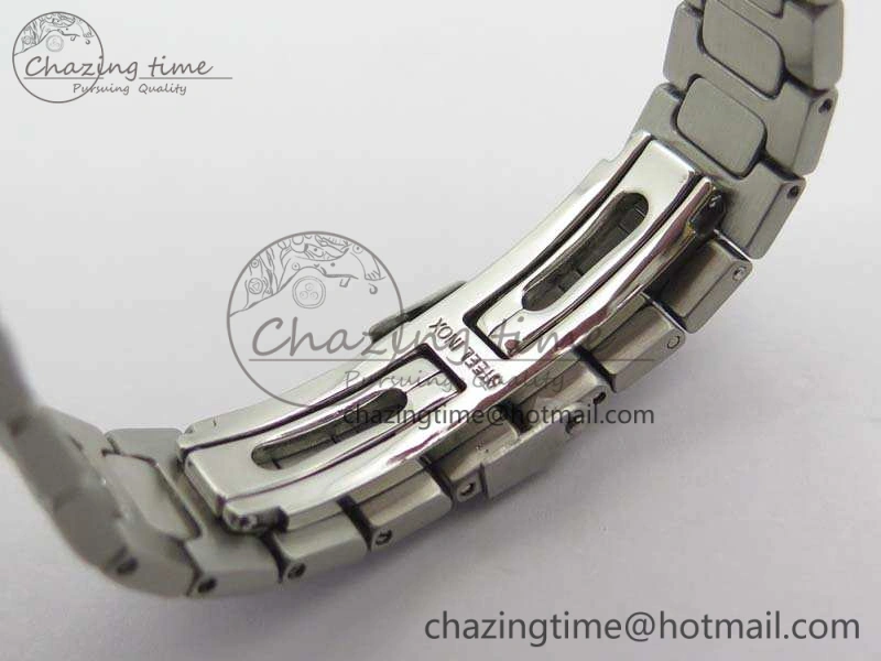 Nautilus Jumbo Ladies 7021 SS Full Paved Diamonds On Diamonds Plated SS Bracelet MIYOTA 9015