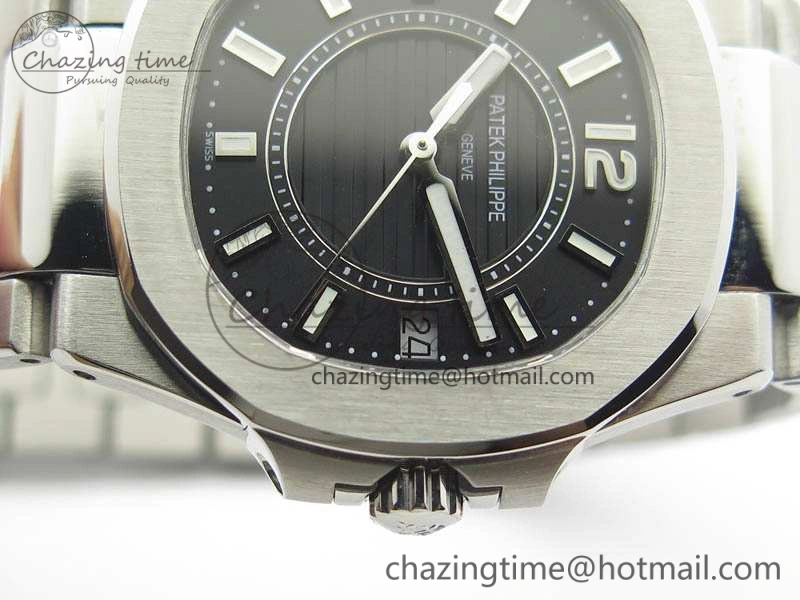 Nautilus Ladies 7011 SS JJF 1:1 Best Edition Black Dial On SS Bracelet ETA Quartz