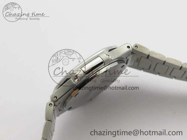 Nautilus Ladies 7011 SS JJF 1:1 Best Edition Diamond Bezel Blue Dial On SS Bracelet ETA Quartz