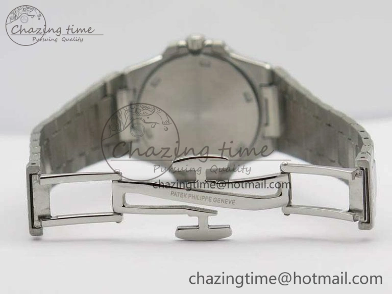 Nautilus Ladies 7011 SS JJF 1:1 Best Edition Diamond Bezel Blue Dial On SS Bracelet ETA Quartz