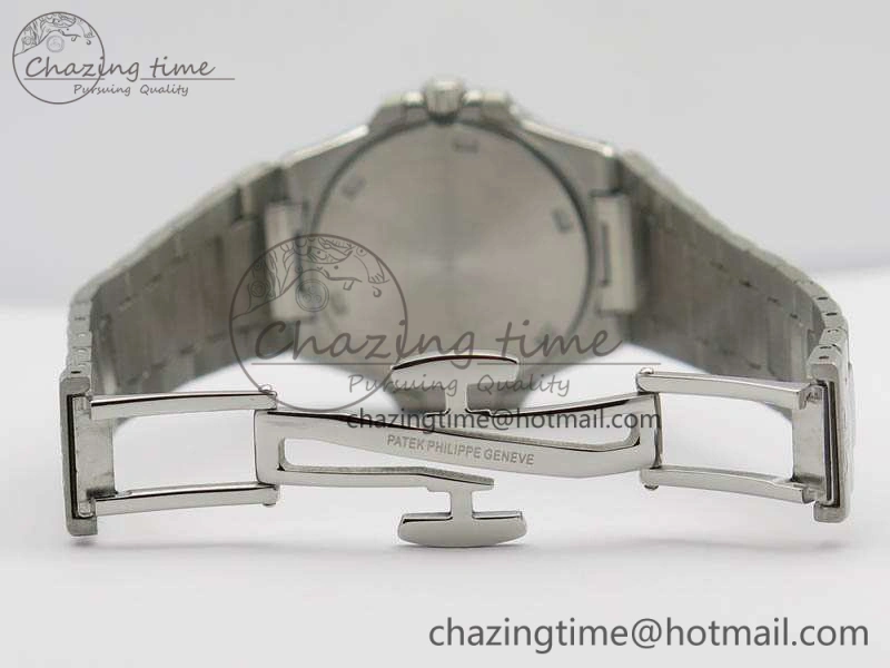 Nautilus Ladies 7011 SS JJF 1:1 Best Edition Diamond Bezel Blue Dial On SS Bracelet ETA Quartz