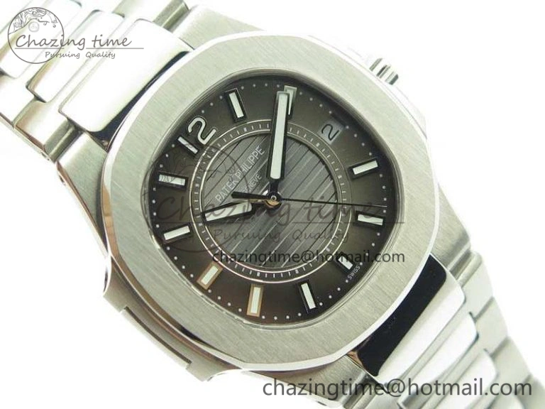 Nautilus Ladies 7011 SS JJF 1:1 Best Edition Gray Dial On SS Bracelet ETA Quartz