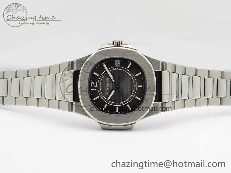Nautilus Ladies 7011 SS JJF 1:1 Best Edition Gray Dial On SS Bracelet ETA Quartz