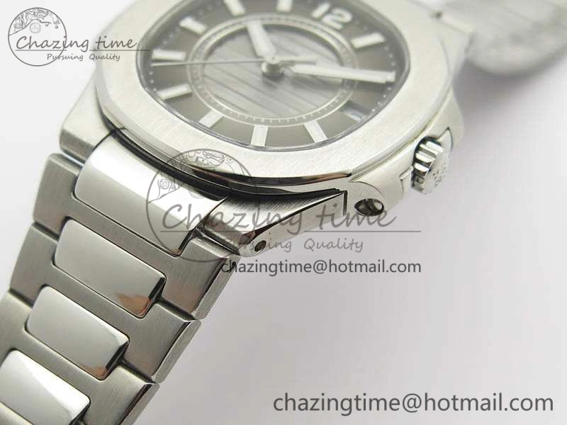 Nautilus Ladies 7011 SS JJF 1:1 Best Edition Gray Dial On SS Bracelet ETA Quartz