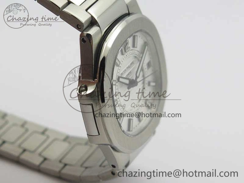 Nautilus Ladies 7011 SS JJF 1:1 Best Edition White Dial On SS Bracelet ETA Quartz