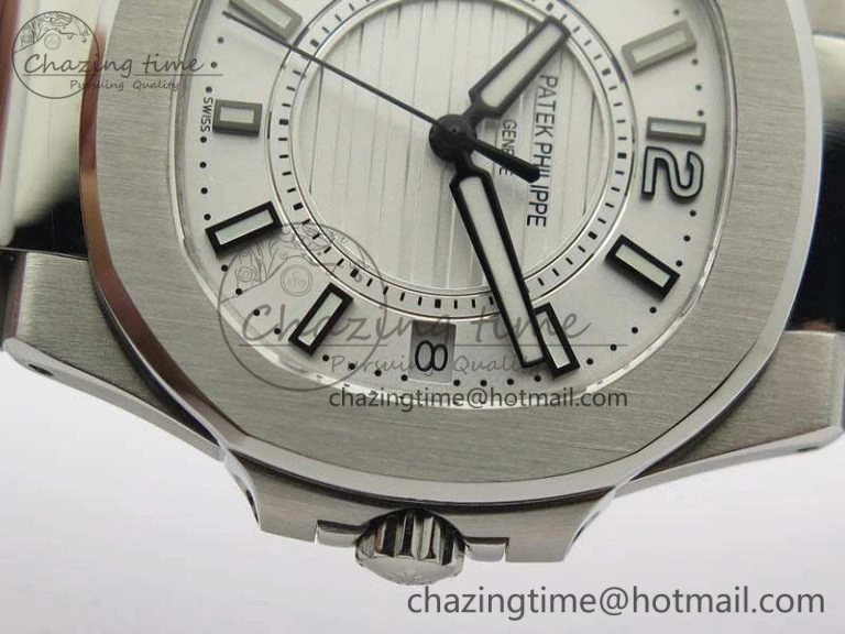 Nautilus Ladies 7011 SS JJF 1:1 Best Edition White Dial On SS Bracelet ETA Quartz