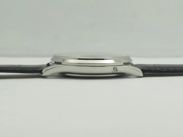 Nautilus Moonphase SS Black Dial On Black Leather Strap MIYOTA 9015 PP324CS