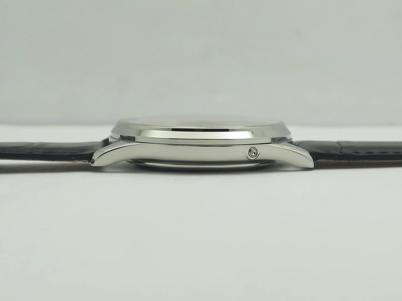 Nautilus Moonphase SS Black Dial On Black Leather Strap MIYOTA 9015 PP324CS