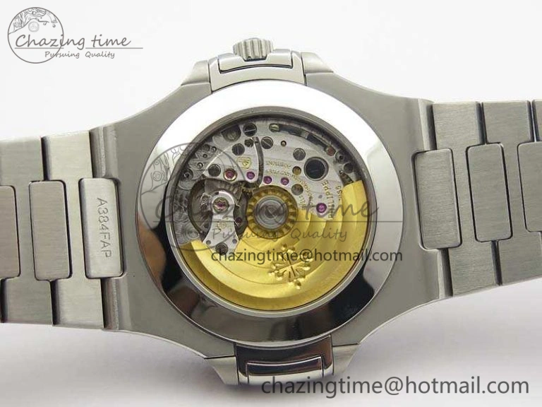 Nautilus Moonphase SS KMF Gray Dial On SS Bracelet Calendar Movement V2