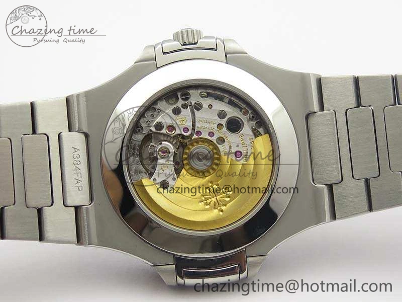 Nautilus Moonphase SS KMF Gray Dial On SS Bracelet Calendar Movement V2