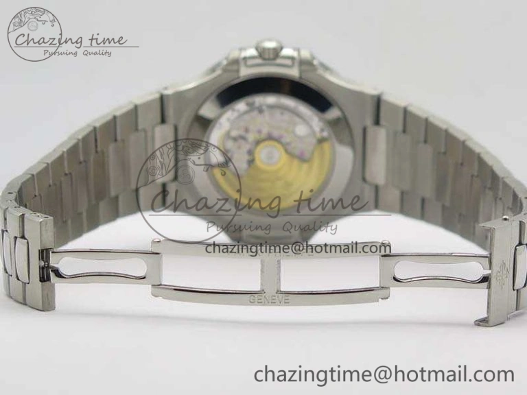 Nautilus Moonphase SS KMF Gray Dial On SS Bracelet Calendar Movement V2