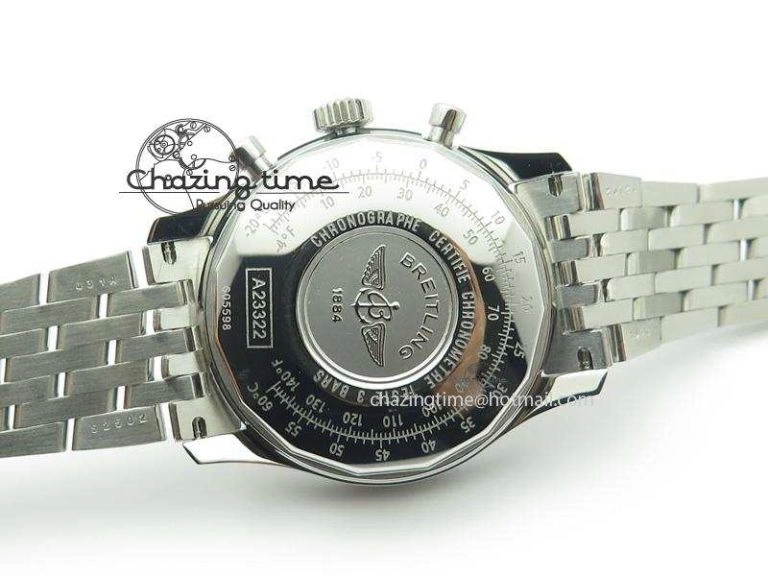 Navitimer 01 BP Maker 1:1 SS Blue Dial Numeral Markers On SS Bracelet A7750