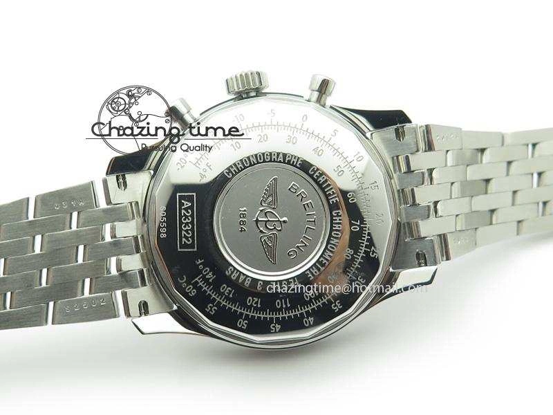 Navitimer 01 BP Maker 1:1 SS Blue Dial Numeral Markers On SS Bracelet A7750