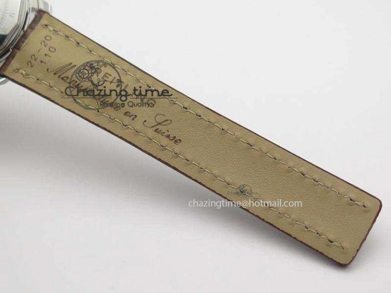 Navitimer 01 BP Maker 1:1 SS White Dial Numeral Markers On Brown Leather Strap A7750
