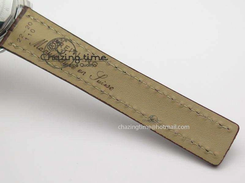 Navitimer 01 BP Maker 1:1 SS White Dial Numeral Markers On Brown Leather Strap A7750