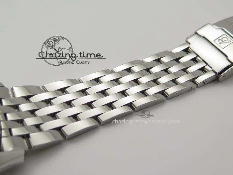 Navitimer 01 BP Maker 1:1 SS White Dial Numeral Markers On SS Bracelet A7750
