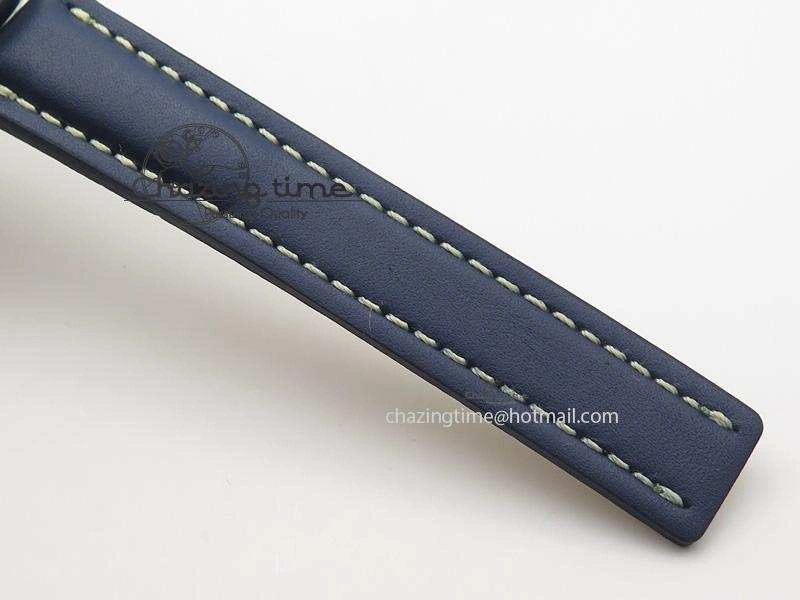 Navitimer 01 Bp Maker 1:1 SS Blue Dial On Blue Leather Strap A7750