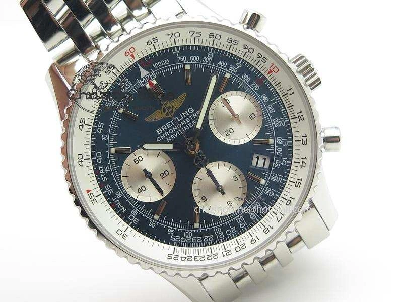 Navitimer 01 Bp Maker 1:1 SS Blue Dial On SS Bracelet A7750