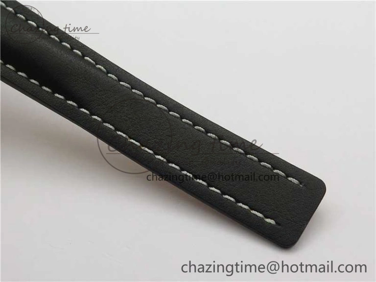 Navitimer 1 41mm SS B50 Black Dial on Black Leather Strap A7750