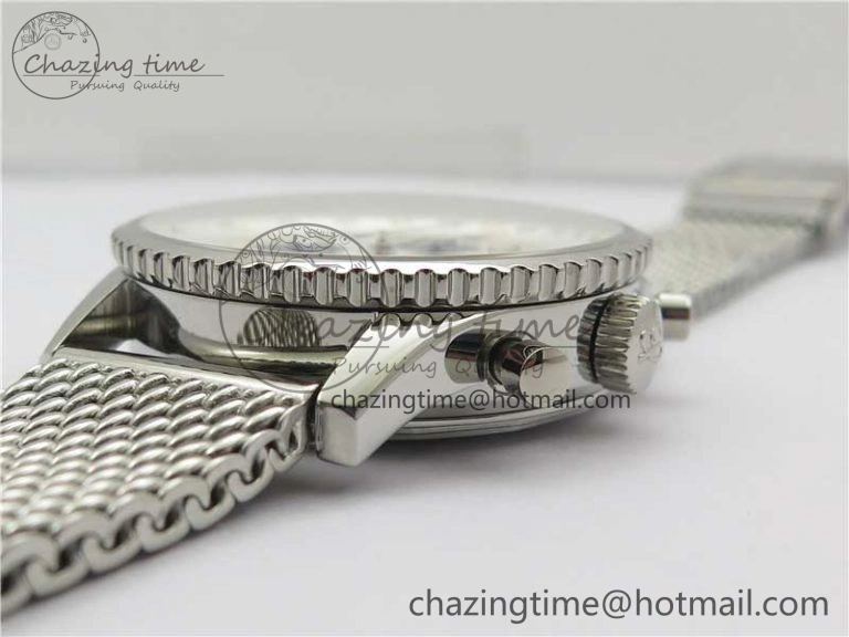 Navitimer 1 41mm SS B50 White Dial on SS Bracelet A7750