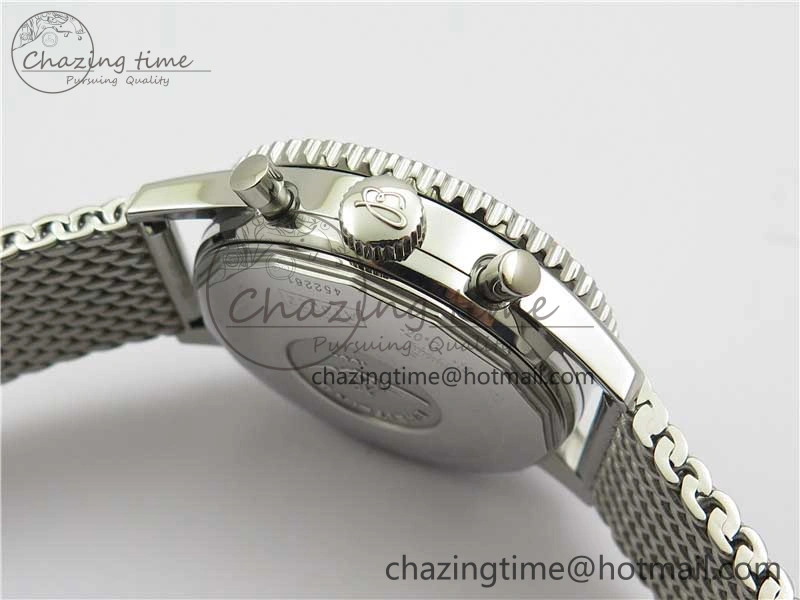 Navitimer 1 41mm SS B50 White Dial on SS Bracelet A7750