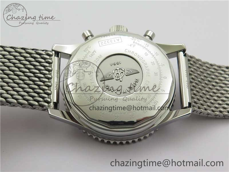 Navitimer 1 41mm SS B50 White Dial on SS Bracelet A7750