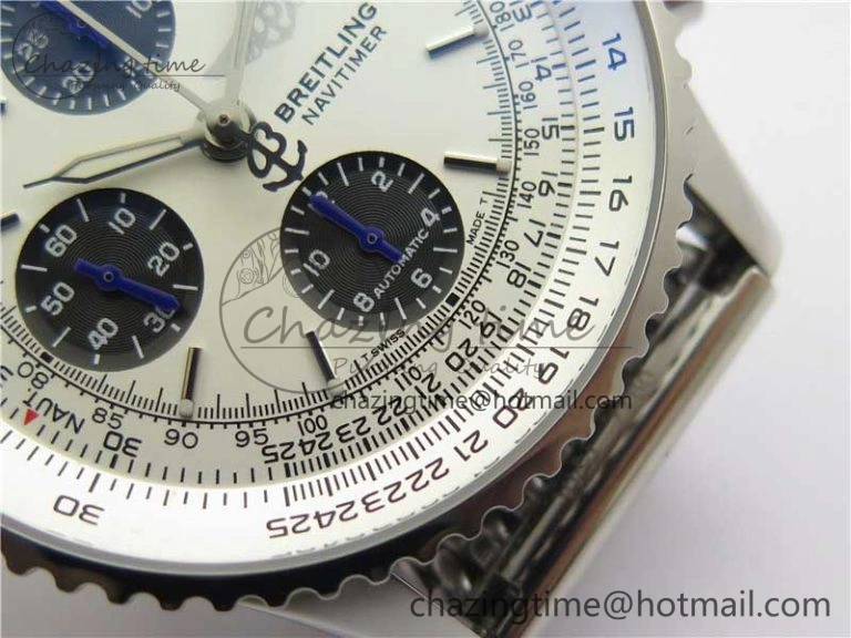 Navitimer 1 41mm SS B50 White Dial on SS Bracelet A7750