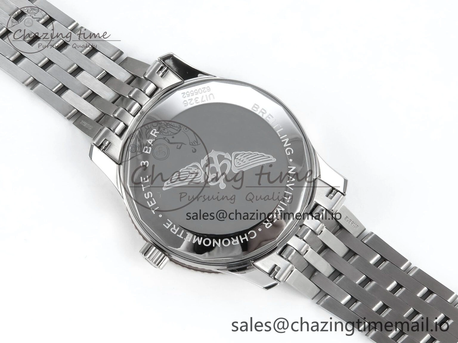 Navitimer 1 RG 41mm TF 1:1 Best Edition SS Bezel Gray Dial on SS Bracelet A2824