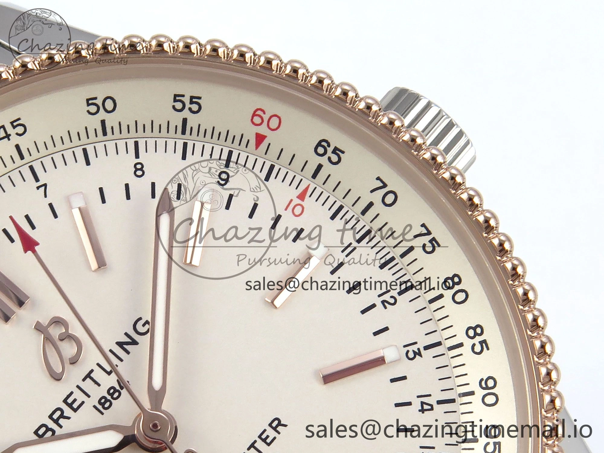 Navitimer 1 RG 41mm TF 1:1 Best Edition SS Bezel White Dial on SS Bracelet A2824
