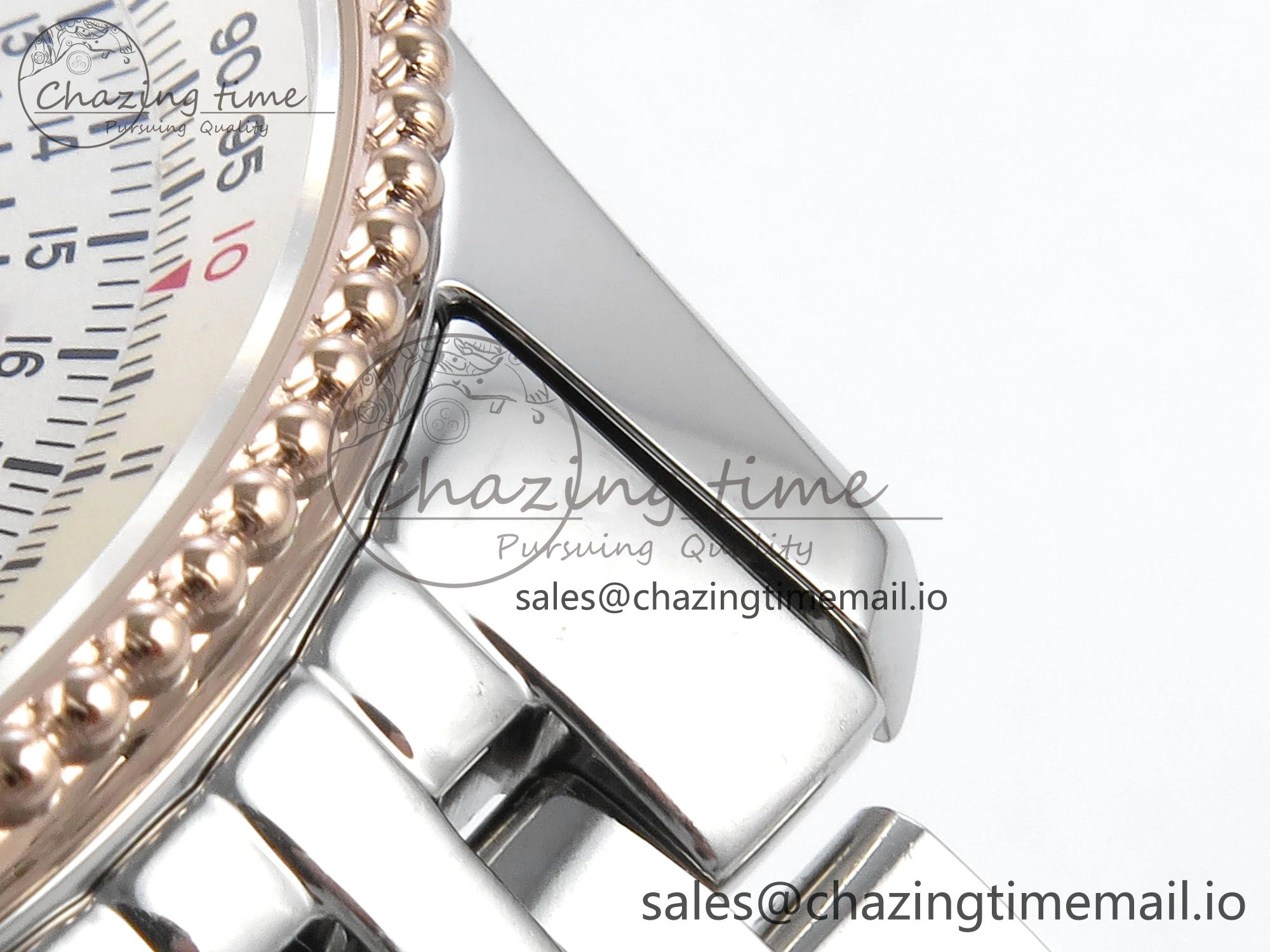 Navitimer 1 RG 41mm TF 1:1 Best Edition SS Bezel White Dial on SS Bracelet A2824