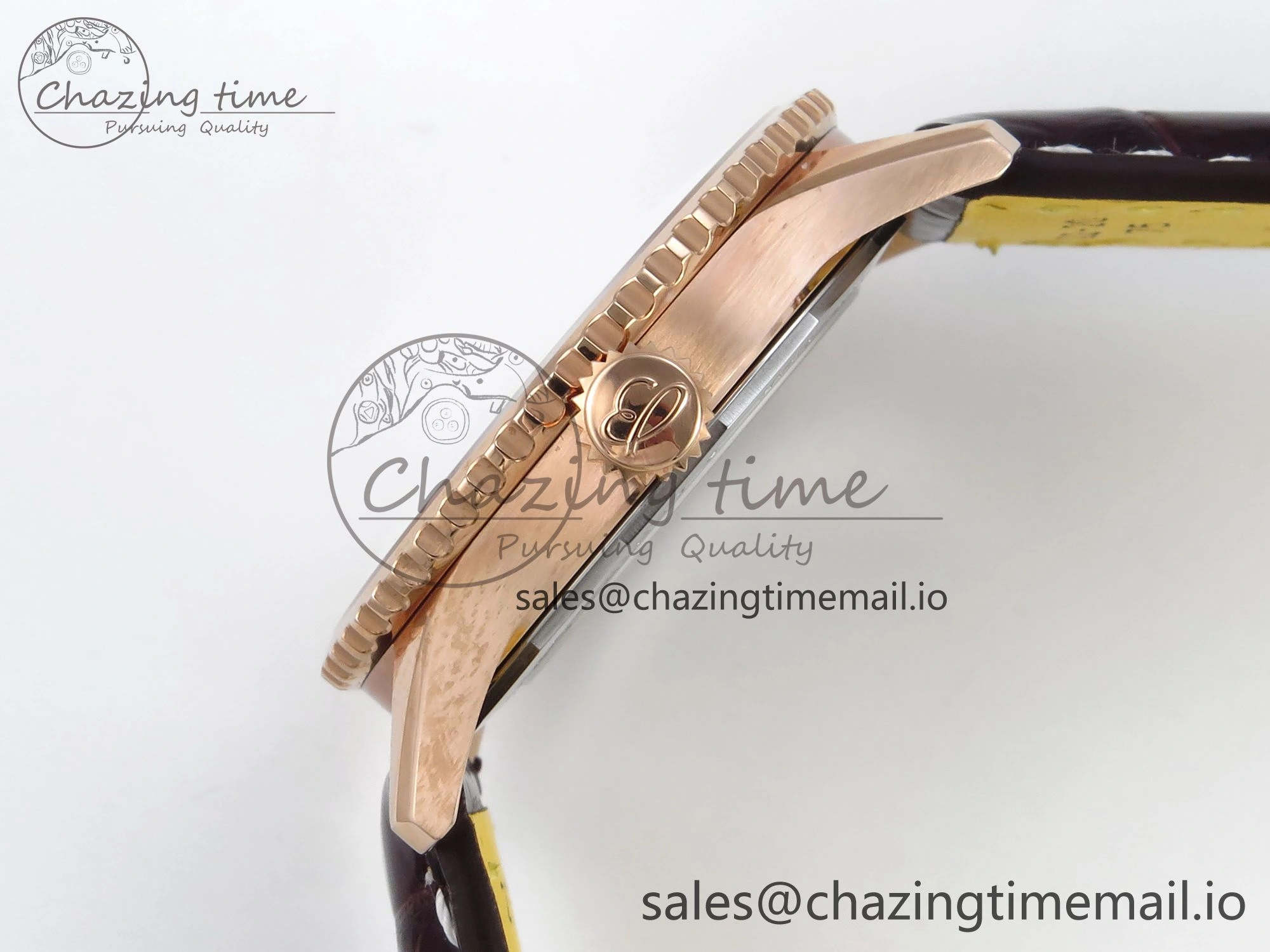 Navitimer 1 RG 41mm TF 1:1 Best Edition White Bezel White Dial on Brown Leather Strap A2824